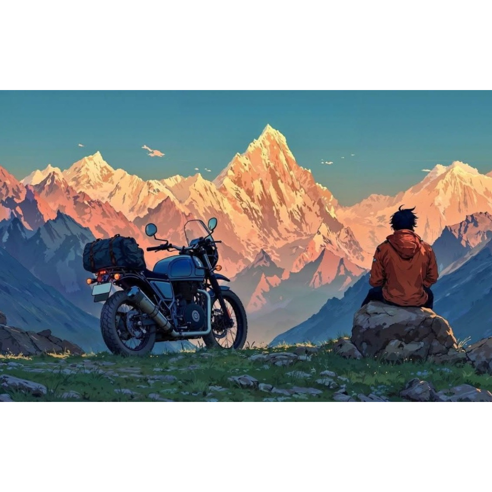 Mountain Biking Game - 500/1000/1200/2000 PCS Jigsaw Puzzles Motorcycle Mountain