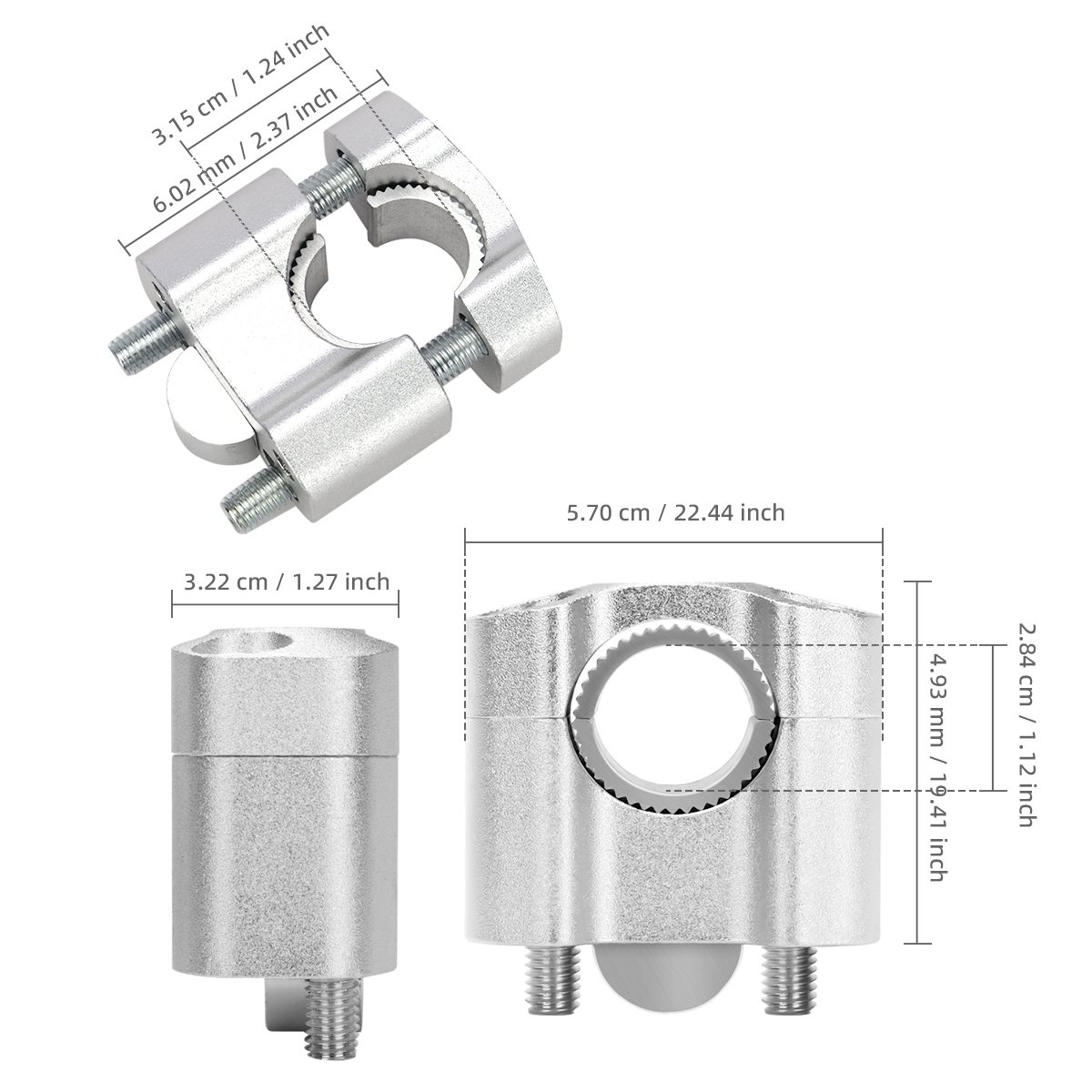 2pcs Motorcycle Modification A - Handlebar Riser Stem บทวิจารณ์และราคา