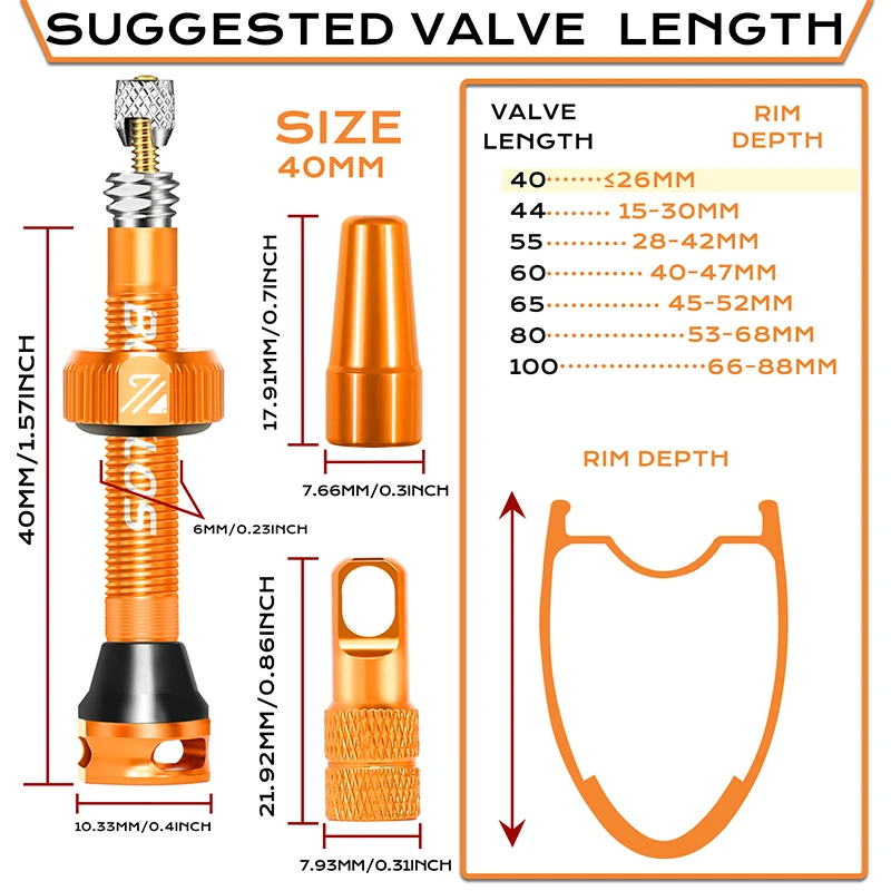 BUCKLOS Bicycle Presta Valve 4 - Tubeless Valve Core บทวิจารณ์และราคา