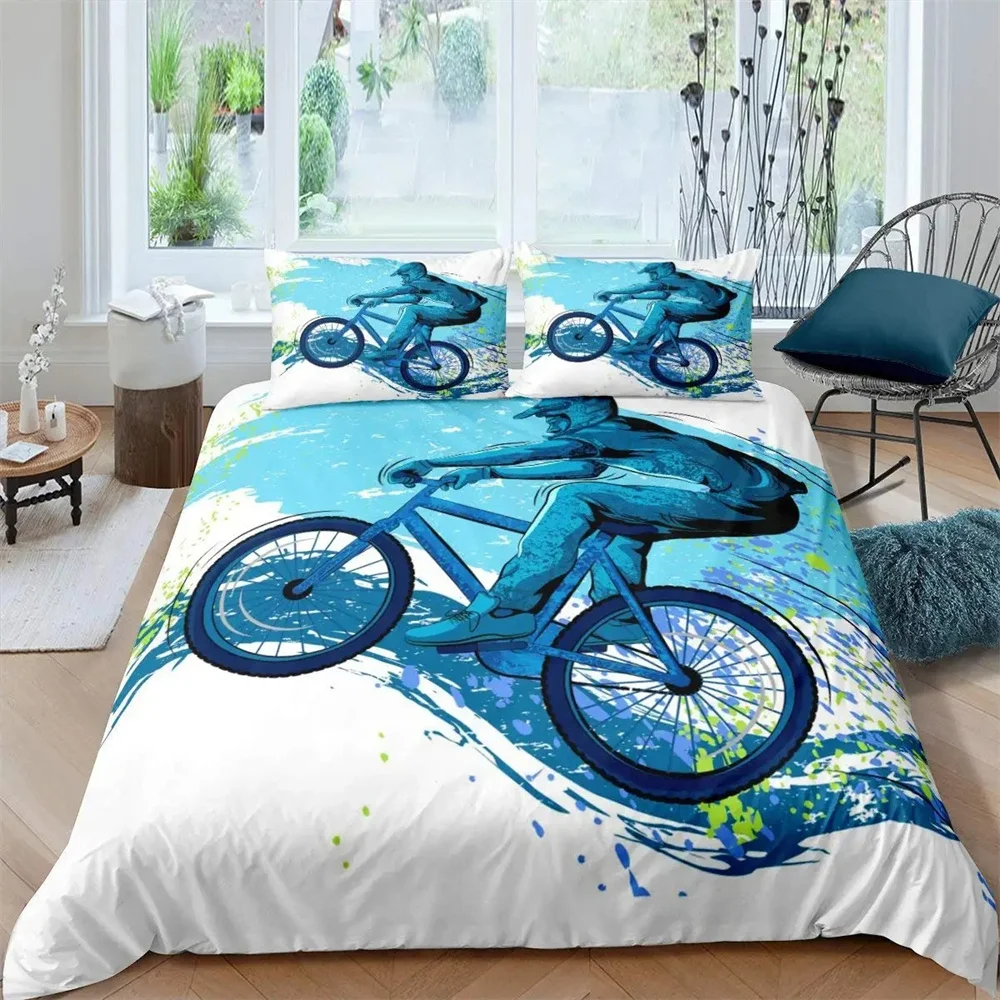Bicycle Duvet Cover Set Microf - Mountain Biking Game บทวิจารณ์และราคา
