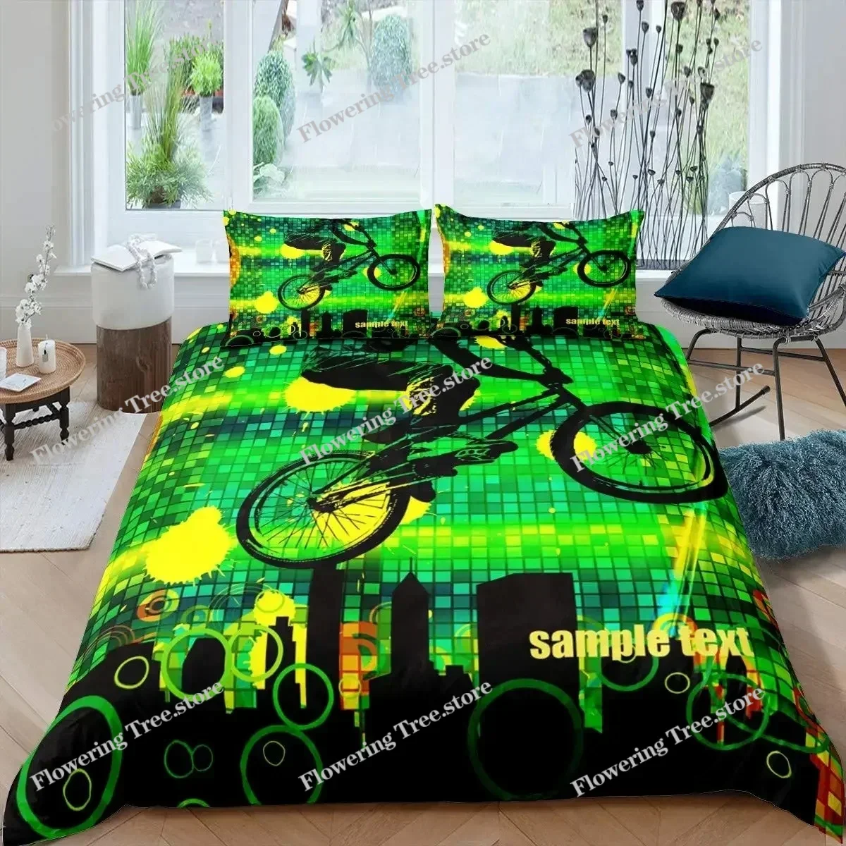 Bicycle Duvet Cover Set Microf - Mountain Biking Game บทวิจารณ์และราคา