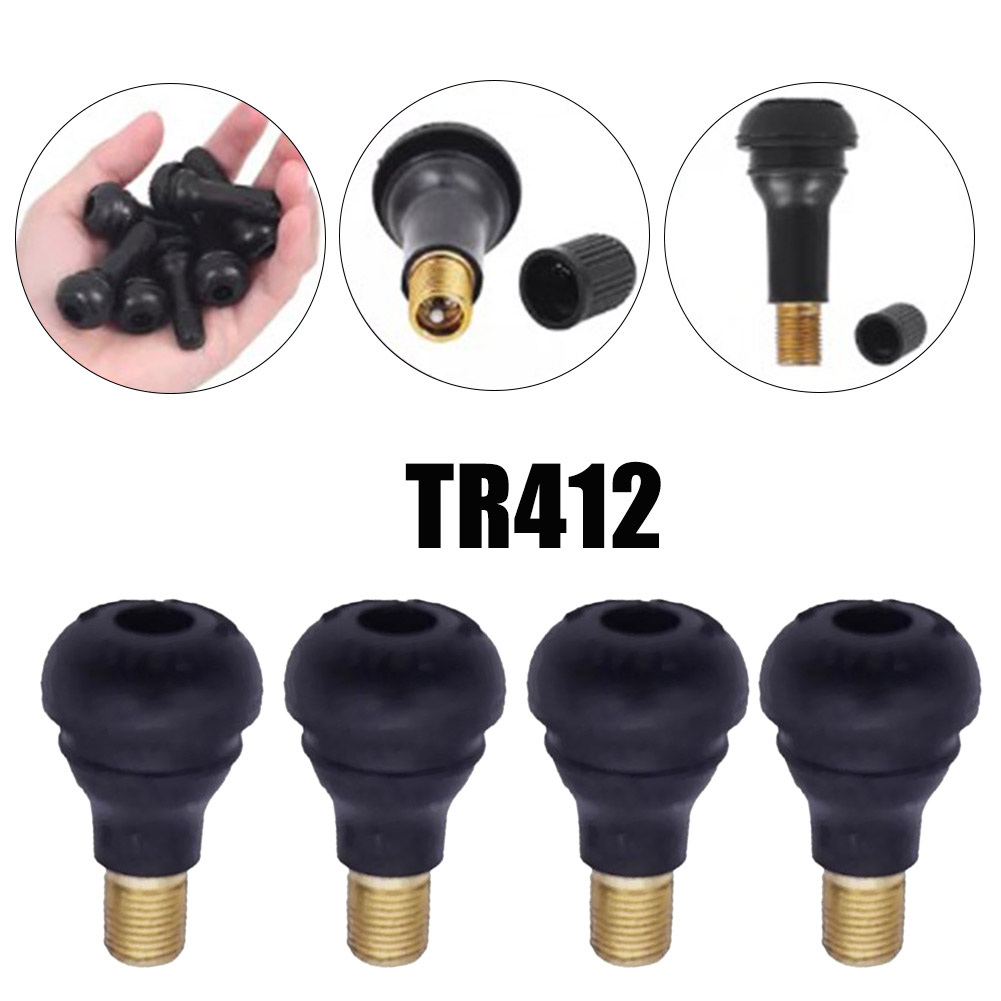 4Pcs Universal TR412 Snap-in R - Tubeless Valve Core บทวิจารณ์และราคา