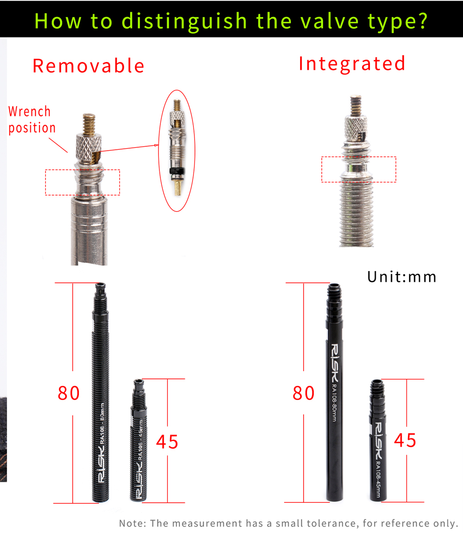 RISK Bicycle Presta Valve Exte - Tubeless Valve Core บทวิจารณ์และราคา