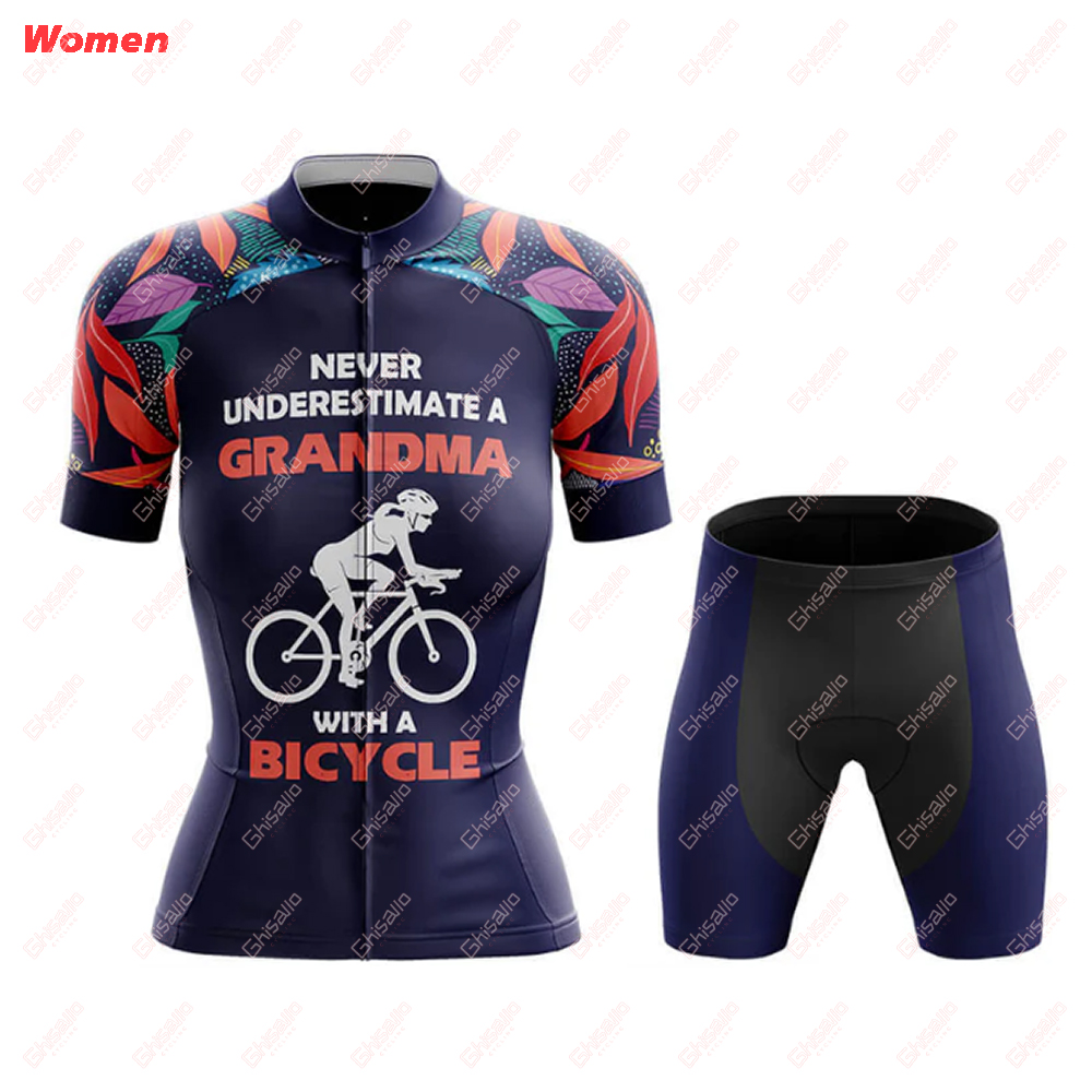 New Grandma Polyester Cycling  - Mountain Biking Outfits Women บทวิจารณ์และราคา