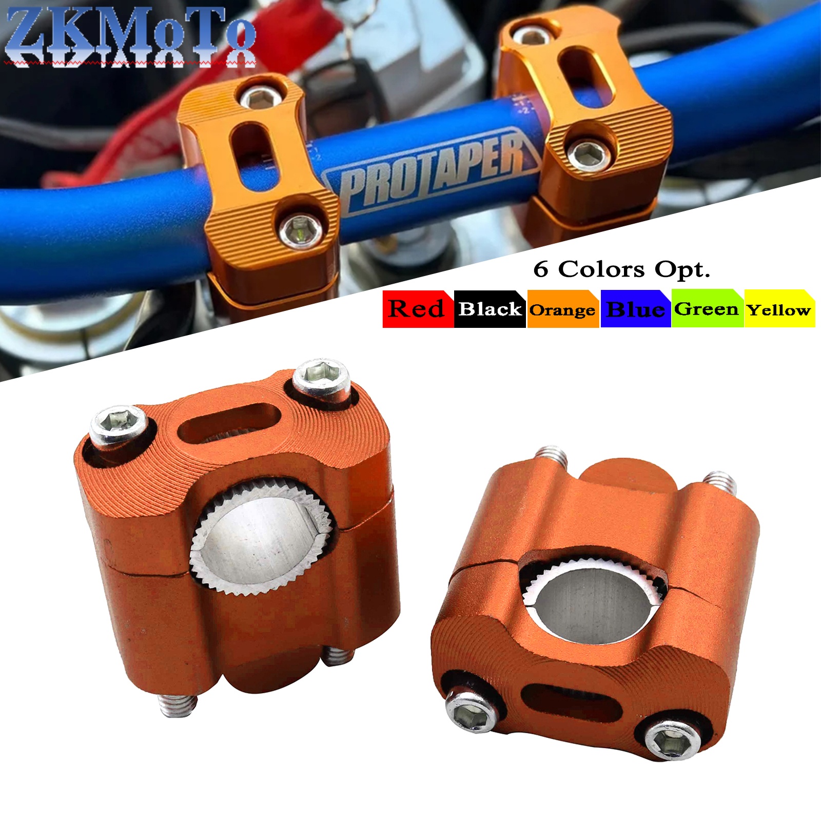CNC Billet Handlebar Clamp Fat - Handlebar Riser Stem บทวิจารณ์และราคา