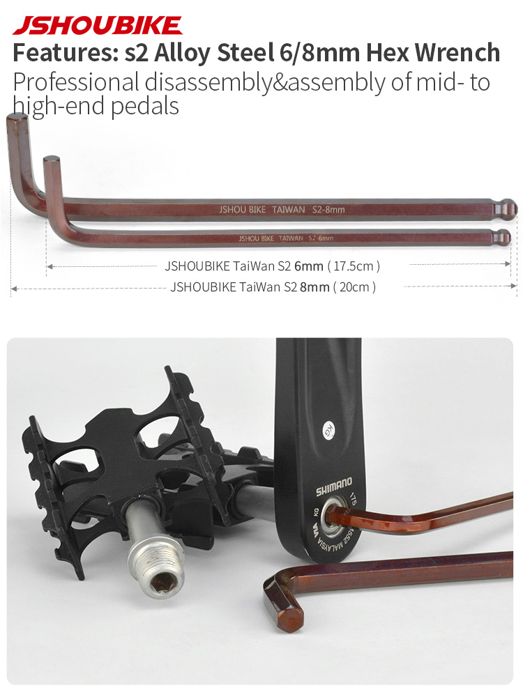 JSHOUBIKE 6/8/15mm bicycle ped - Mountain Biking Apparel บทวิจารณ์และราคา