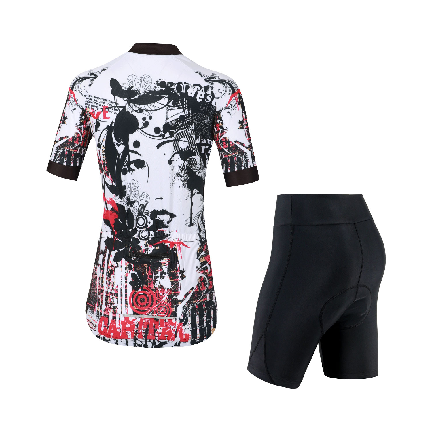 New Cycling Jersey Set Cycling - Mountain Biking Outfits Women บทวิจารณ์และราคา