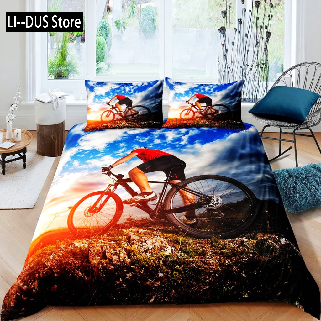 Bicycle Duvet Cover Set Microf - Mountain Biking Game บทวิจารณ์และราคา