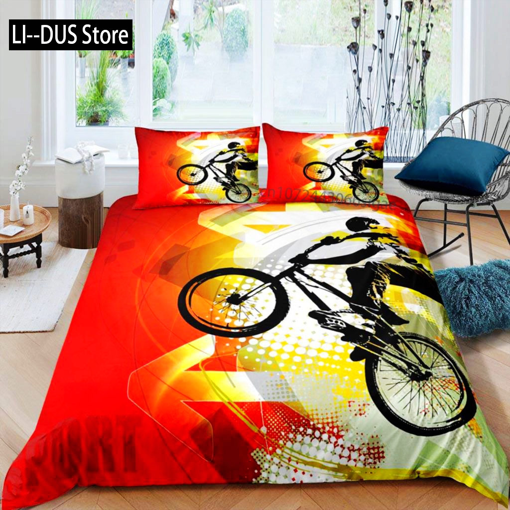 Bicycle Duvet Cover Set Microf - Mountain Biking Game บทวิจารณ์และราคา