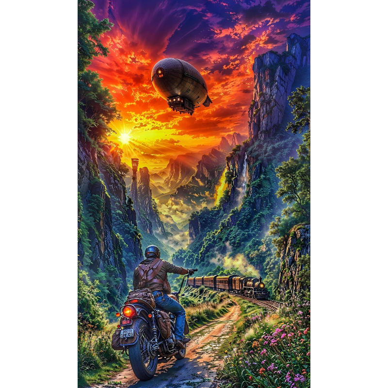 500/1000/1200/2000 PCS Jigsaw  - Mountain Biking Game บทวิจารณ์และราคา