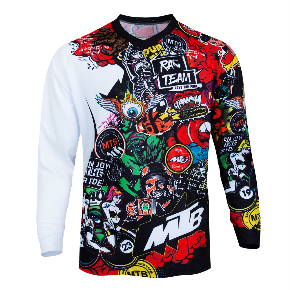MTB Mountain Bike Long-Sleeve  - Mountain Biking Jersey บทวิจารณ์และราคา