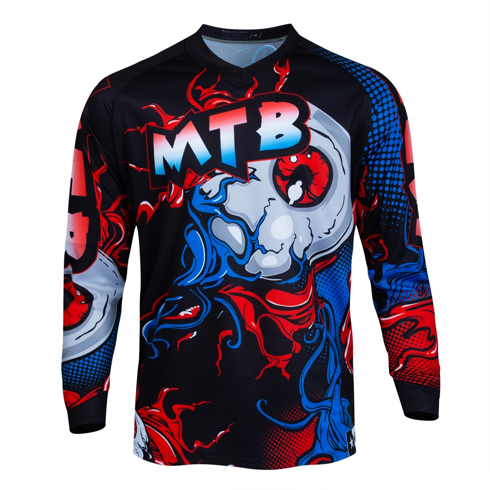 MTB Mountain Bike Long-Sleeve  - Mountain Biking Jersey บทวิจารณ์และราคา