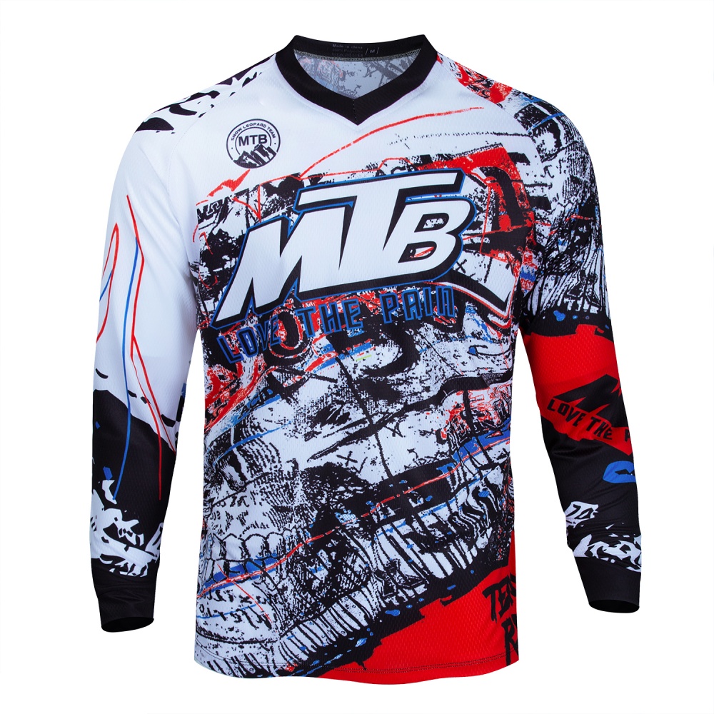 MTB Mountain Bike Long-Sleeve  - Mountain Biking Jersey บทวิจารณ์และราคา