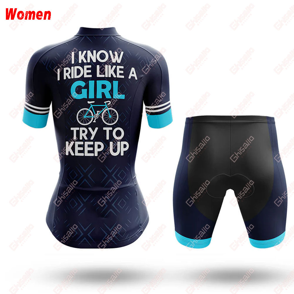 Like A Girl Polyester Cycling  - Mountain Biking Outfits Women บทวิจารณ์และราคา