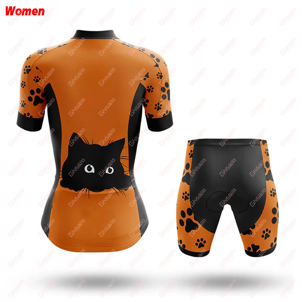 Peek A Boo Cat Polyester Cycli - Mountain Biking Outfits Women บทวิจารณ์และราคา