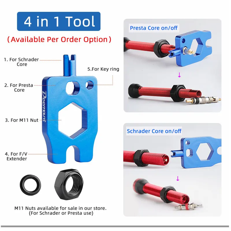 Bicycle F/V Tubeless Valve 44  - Tubeless Valve Core บทวิจารณ์และราคา