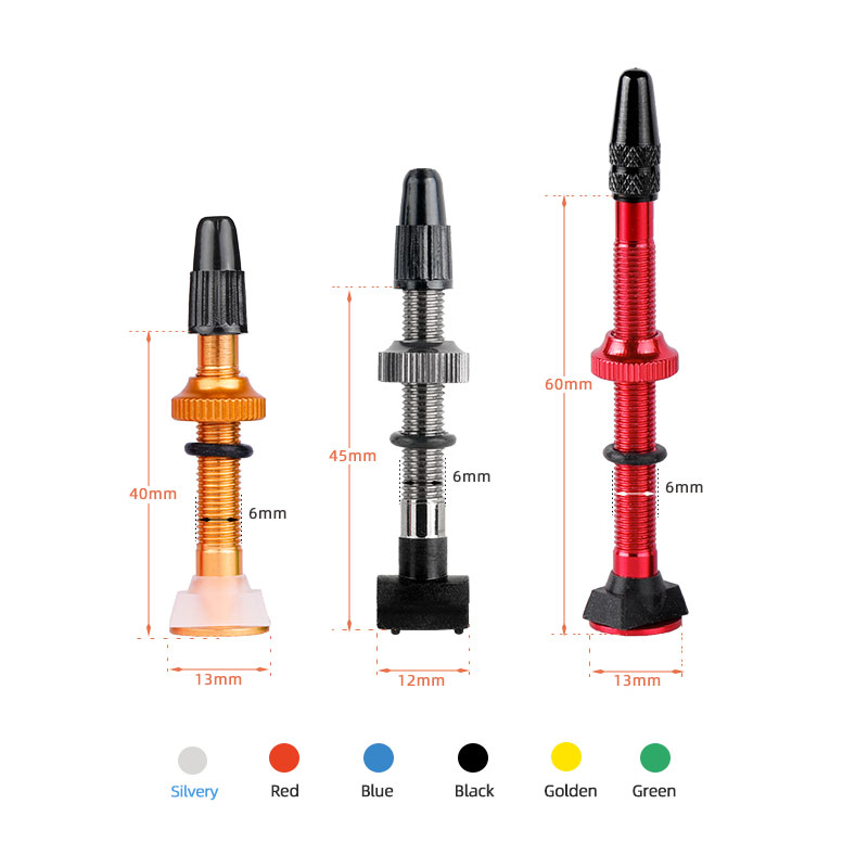 1Pair 40/60mm CNC Machined Pre - Tubeless Valve Core บทวิจารณ์และราคา